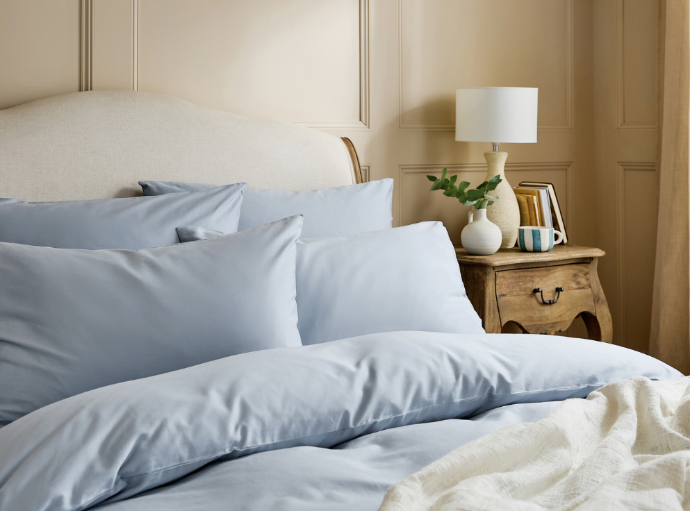 blue duvet cover